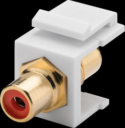 79669 Keystone module Cinch socket / socket, red