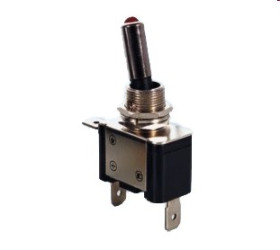 Wyłącznik samochodowy ASW-07D LED czerw.