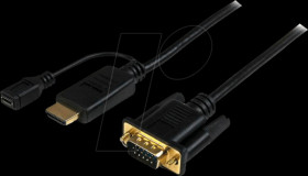 HD2VGAMM6 HDMI adapter, HDMI plug to VGA plug