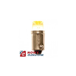 LED 12V 4WBA9S Żółta Zamiennik za żarówkę samochodową BA9S