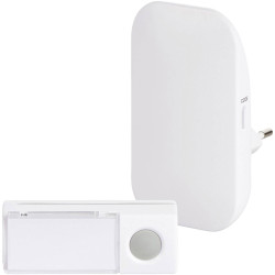 Heidemann 70807 Wireless Door Chime Set 150m Range 8 Melodies 230V