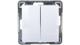 Impresja Przycisk Podwójny Zwierny Biały Łp-17Y/M/00