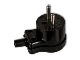 Wtyczka kątowa b/u skręcana czarny 16A 250V WK-1c KARLIK