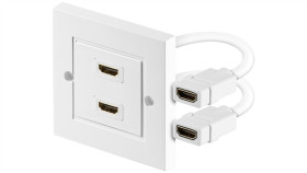 Gniazdo Ścienne Hdmi™, Pozłacany