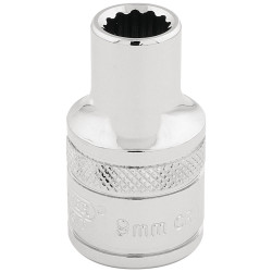 Draper Expert 33089 1/2&quot; Sq. Dr. Hi-Torq&#xAE; 12 Point Socket (9mm)