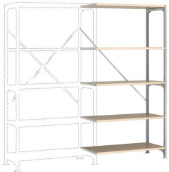 Manuflex RB2312 Moduł rozszerzający do regału (S x W x G) 1000 x 2000 x 700 mm podłoga drewniana