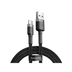 Kabel USB A - USB-C 2m BASEUS QC 3.0 2A Szaro-czarny