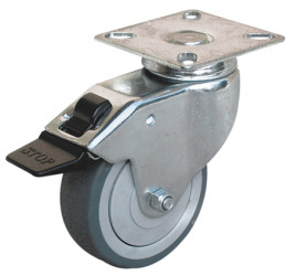 Koło samonastawne średnica kabla 75mm Płyta Guitel Hervieu 60kg wysokość całkowita 102mm