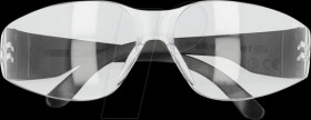 90559 Safety goggles, with temples, light, clear, EN166:1F