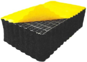 Izolacja akustyczna Nitryl, PVC, 1m x 1m x 15mm RS PRO