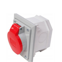 Gniazdo skośne podtyn. 16A 5P IP44 TAREL 2622-420