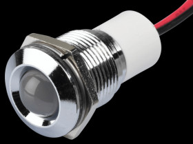 Q16P3CXXW220E Indicator LED, 220 V AC, 16 mm, wired, white/BrC