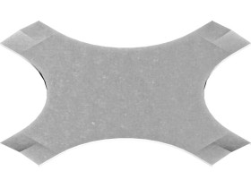 Pokrywa czwórnika PCZDC100 grubość blachy 2,0mm 230610 BAKS