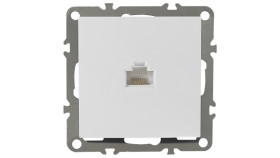 Quadra Gniazdo Komputerowe Internetowe Rj45 Lan Białe