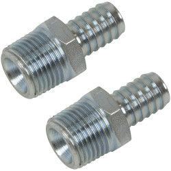 Sealey AC99 PCL Screwed Tailpiece Male 1/2&quot;BSPT - 1/2&quot; Hose - Pack of 2