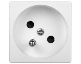 Simon Connect Gniazdo K45 pojedyncze z/u 16A IP20, szybkozłącza, czysta biel K22/9