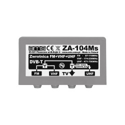 Zwrotnica antenowa FM/VHF/UHF AMS ZA-104 Ms / LxAMS09