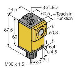 Przycisk refleksyjny, ultradźwękowy Turck 3044128 1 szt.