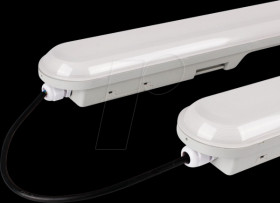 16708 LED diffuser luminaire IP65, 150 cm, 55 W, 4000 K, linkable, wit