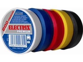 Izolacja Electrix 200 PREMIUM 19mm x 18m 5 rolek tęcza PE-200P18T-K019018 ANTICOR