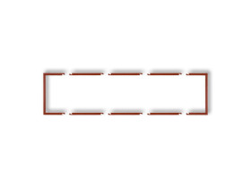 DECO Ramka wypełniająca 4 poczwórna brązowy metalik 9DRW-4 KARLIK