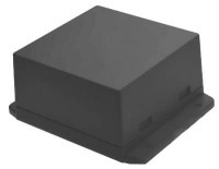 NUP8080430B Obudowa; uniwersalna ABS; 80x80,6x43,5mm, czarna, zatrzaskowa, kołnierz montażowy