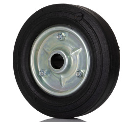 Kółko do wózka, Lite, Guma, obc.: 250kg, śred.: 200mm, szer.: 50mm