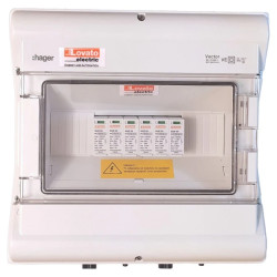 Zestaw przyłaczeniowy PV IP65 1000V DC MC4 2x łańcuch PV 2x MPPT ochronniki typ 1+2 PVK00XBC22