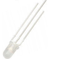 L-59WRW-CA Dioda dwukolorowa, biało-czerwona, biały ciepły, 3 nogi, 5mm WA