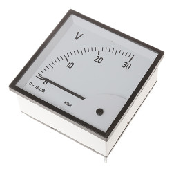 Woltomierz analogowy DC wycięcie: 92 x 92 mm HOBUT