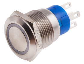 Nasadka przełącznika Zatrzaskowy SPDT średnica wycięcia 19.2mm, montaż panelowy RS PRO