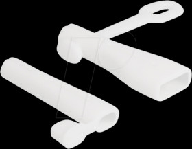64204 Dust cover, USB-A and Lightning connector white