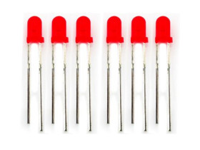 3mm LED Red - 100 PCs