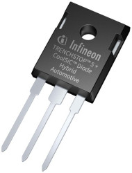 Infineon Pojedyncze tranzystorowe układy scalone IGBT Ic 80 A Uce 650 V TO-247 kanał: Typ N 250 W 3-pinowy Otwór