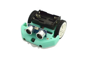 micro: Maqueen Lite with Skin (Green) - micro:bit Educational Programming Robot Platform