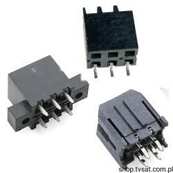 43045-0609 Socket 2 x 3 Pin Horizont THT MOLEX