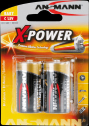 5015623 XPOWER, alkaline battery, C (Baby), 2 pcs.