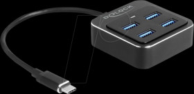 64191 USB 3.1 Hub, 4 Port, USB-C to 4x USB-A