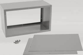 Steel enclosure, (L x W x H) 305 x 152 x 178 mm, gray (RAL 7046), IP32, 1415G