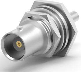 BNC panel socket 50 Ω, RG-174, RG-188, RG-316, crimp connection, straight, 5228980-7