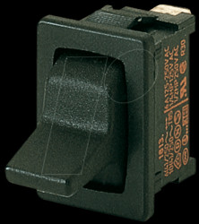 01818.1102-01 Toggle switch, 1-pin, changeover switch, black