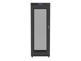 SZAFA INSTALACYJNA RACK STOJĄCA 19 27U 800X1000 CZARNA DRZWI PERFOROWANE LCD LANBERG (FLAT PACK)