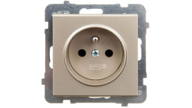 Sonata Gniazdo Pojedyncze Z/U Szampański Złoty Gp-1Rz/M/39