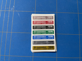 Commodore 1581 drive stickers set