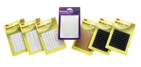 Stopki samoprzylepne grubość: 2.2mm Wyczyść średnica: 7.94mm Półkolisty Przyklejanie 3M