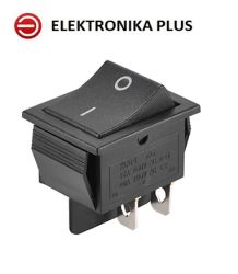 PRZEŁĄCZNIK CZARNY 16A 250V KCD4 31x26mm