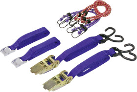 Unitec 815061 Asortyment pasów bezpieczeństwa Siła pociągowa LC mocowanie (indywidualnie / bezpośredni)=40 daN zapadkowe