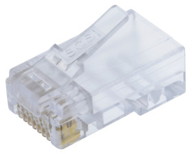 Złącze RJ45 Męski Złącze RJ45 Montaż na kablu Cat5 Bel-Stewart, proste 8-żyłowe