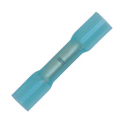 Sealey BTSB50 Heat Shrink Butt Connector Terminal Ø5.8mm Blue Pack of 50