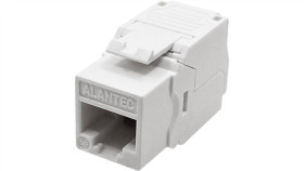 Moduł Keystone Rj45 Beznarzędziowy Utp Kat.5E, Slim, Kolor Biały Alantec